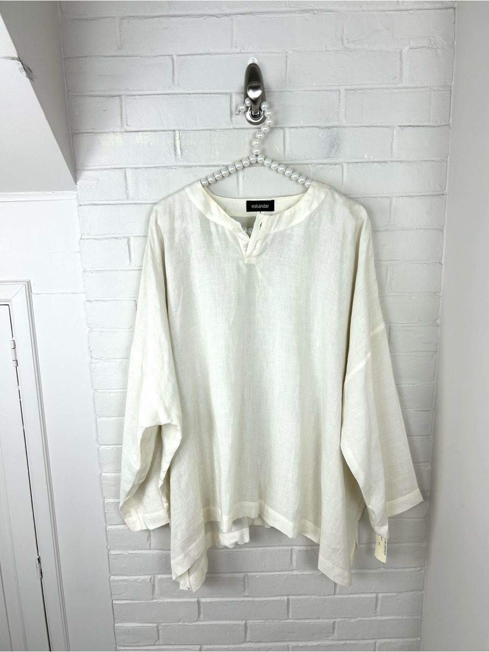 NWT Vintage Deadstock Eskandar Linen Oversized Top Size 1